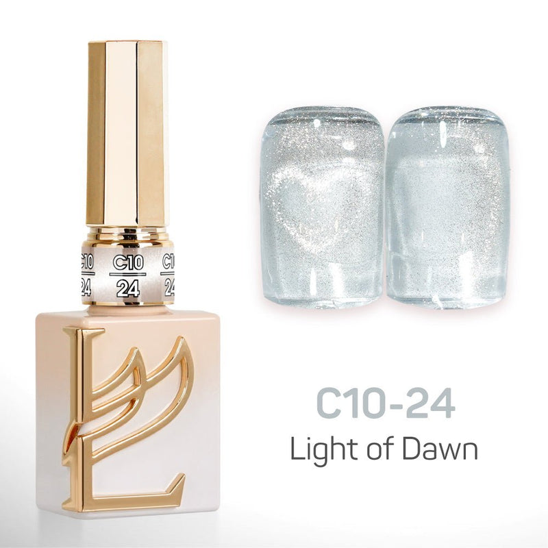 LAVIS C10 - Set 24 Colors - Gel Polish 0.5 oz - Light of Dawn Collection - DTK Nail Supply