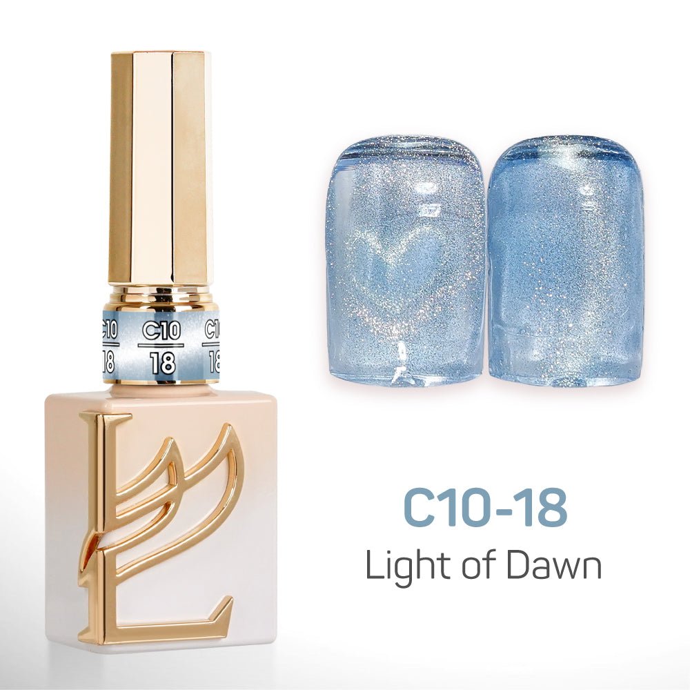LAVIS C10 - Set 24 Colors - Gel Polish 0.5 oz - Light of Dawn Collection - DTK Nail Supply