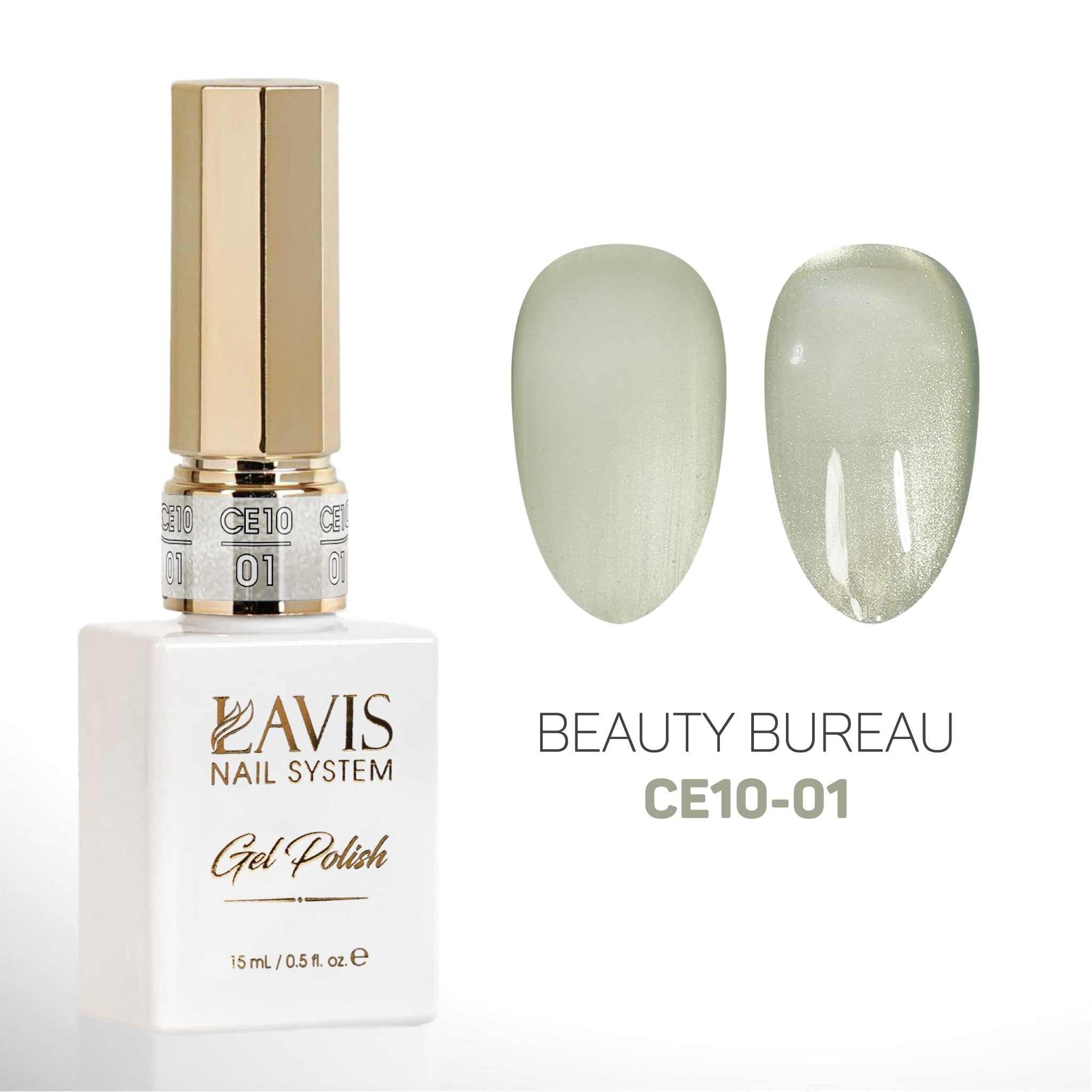 LAVIS 9D Cat Eyes CE10 - 01 (Ver2) - Gel Polish 0.5 oz - Beauty Bureau Collection