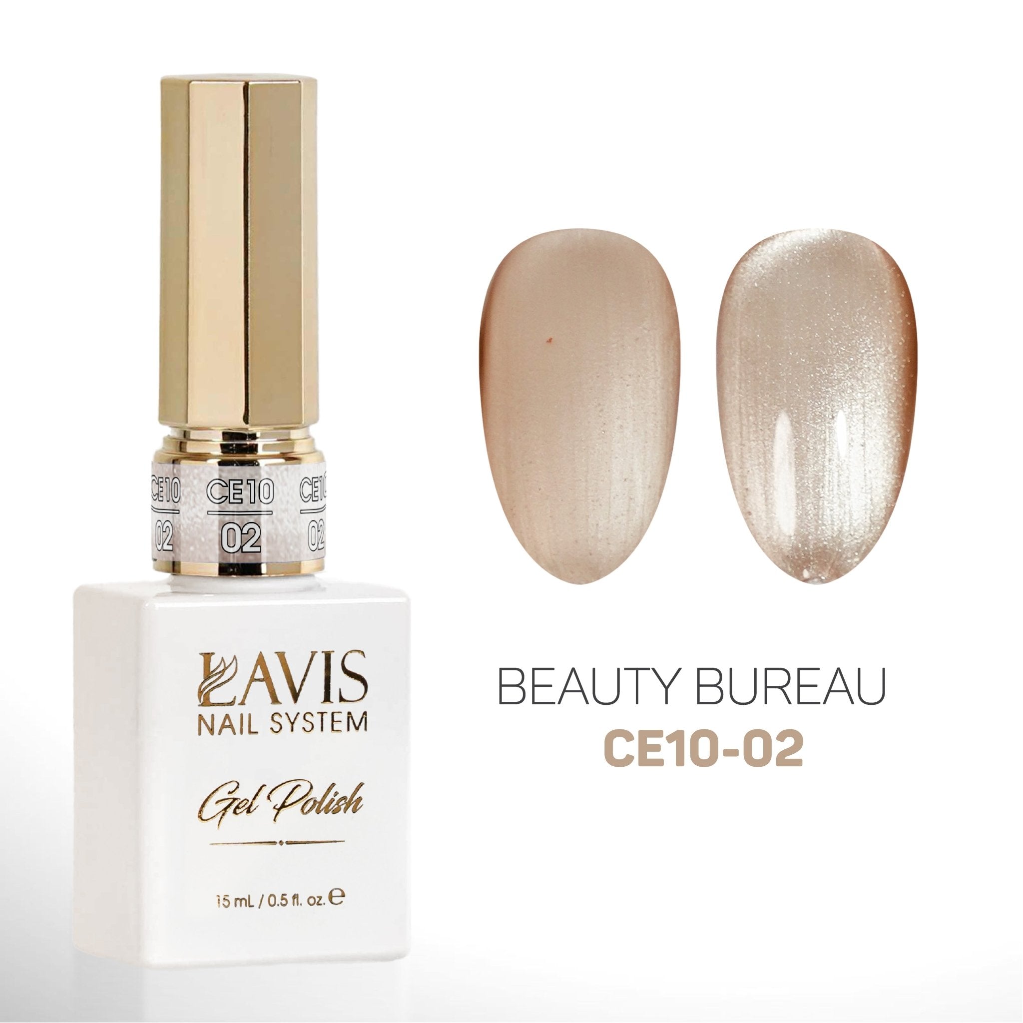 LAVIS 9D Cat Eyes CE10 - 02 (Ver2) - Gel Polish 0.5 oz - Beauty Bureau Collection