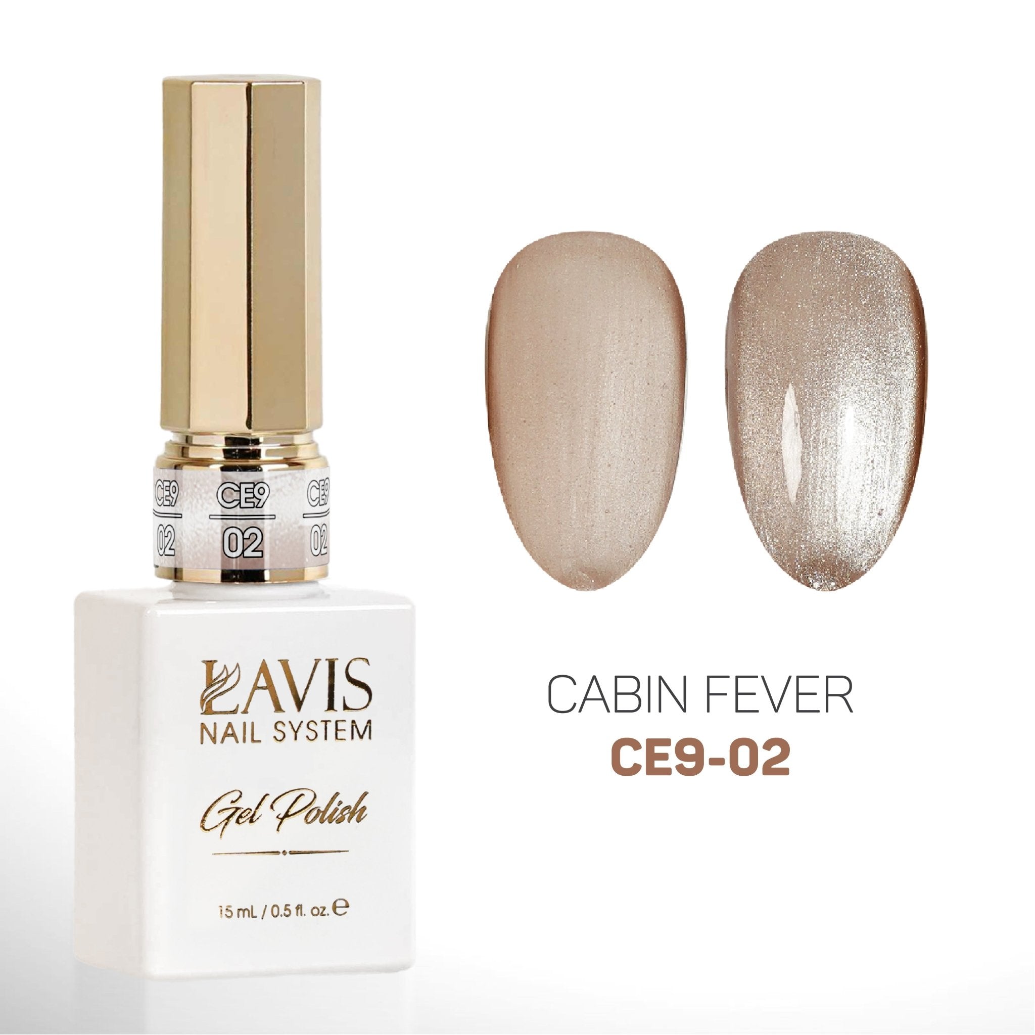 LAVIS 9D Cat Eyes CE9 - 02 (Ver2) - Gel Polish 0.5 oz -  Lavis Cabin Fever Collection