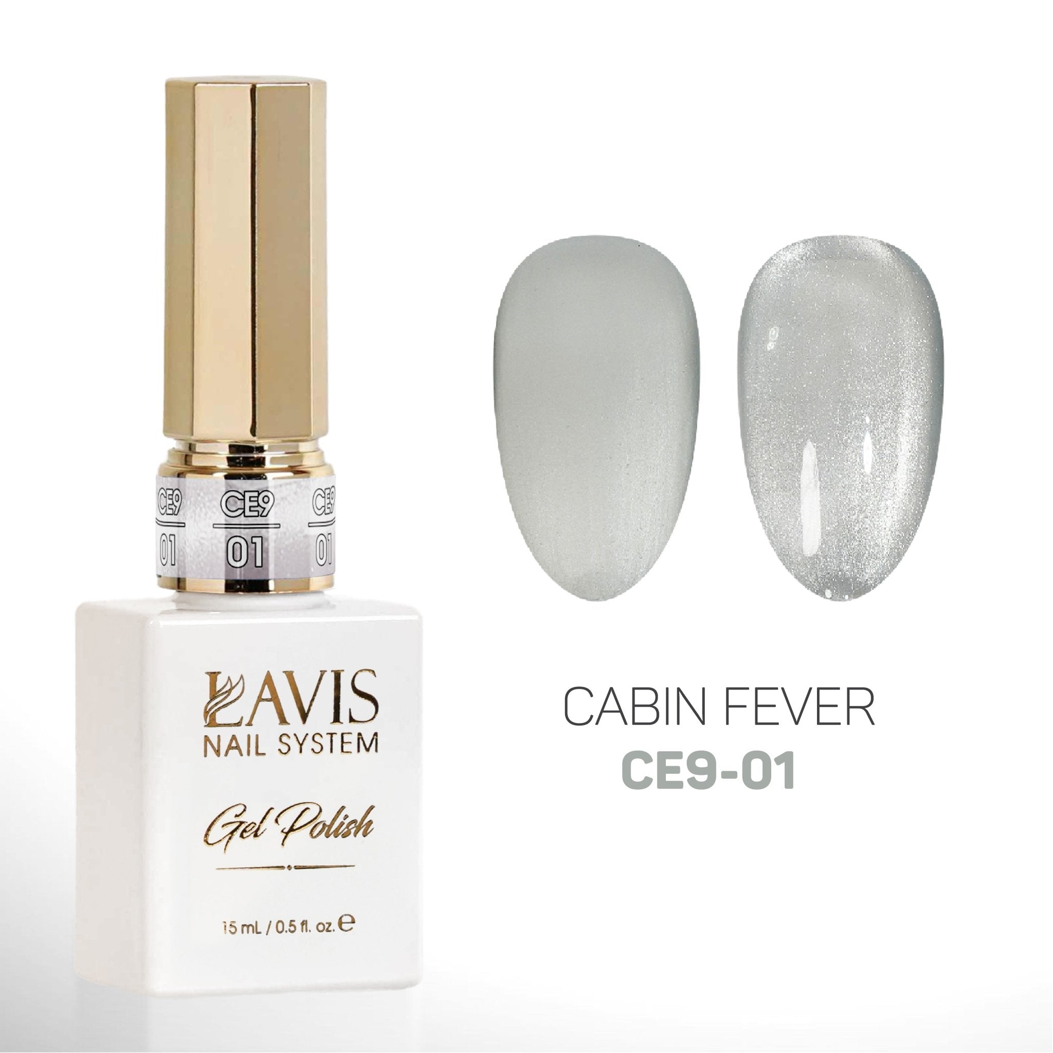 LAVIS 9D Cat Eyes CE9 - 01 (Ver2) - Gel Polish 0.5 oz -  Lavis Cabin Fever Collection
