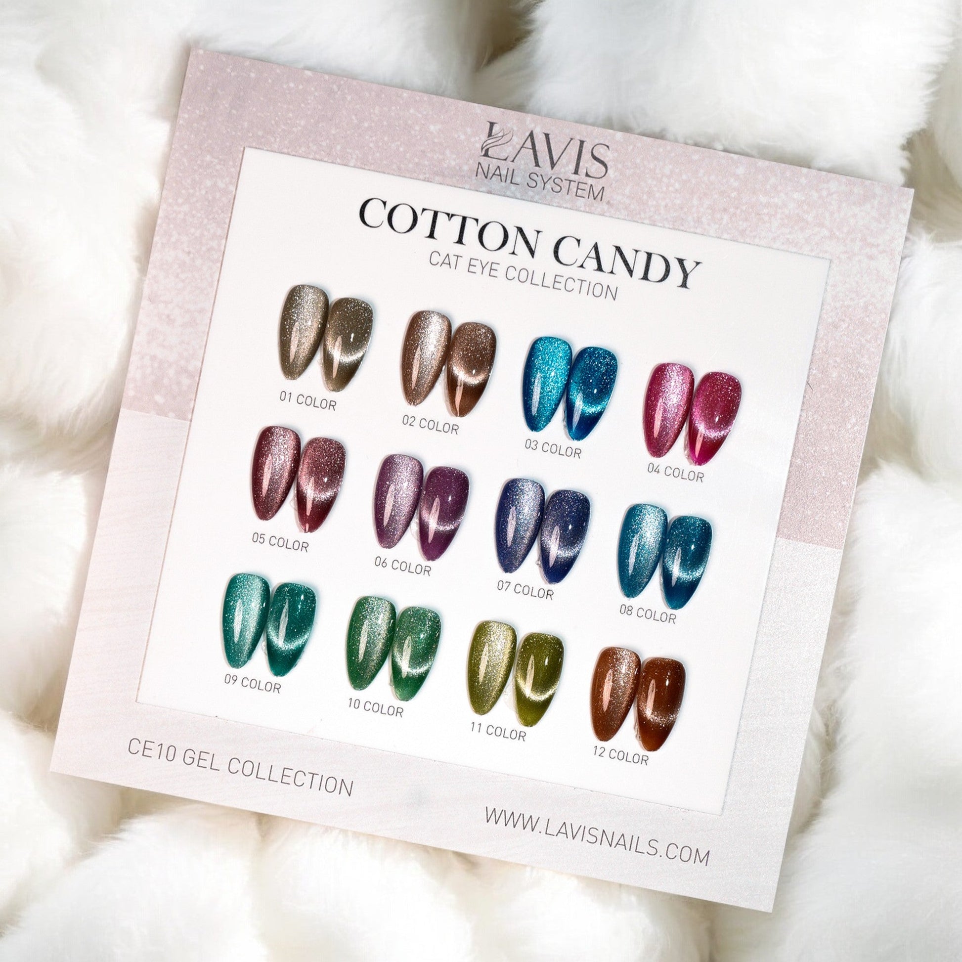 Lavis Cat Eye Set 12 Colors - FG - DTK Nail Supply