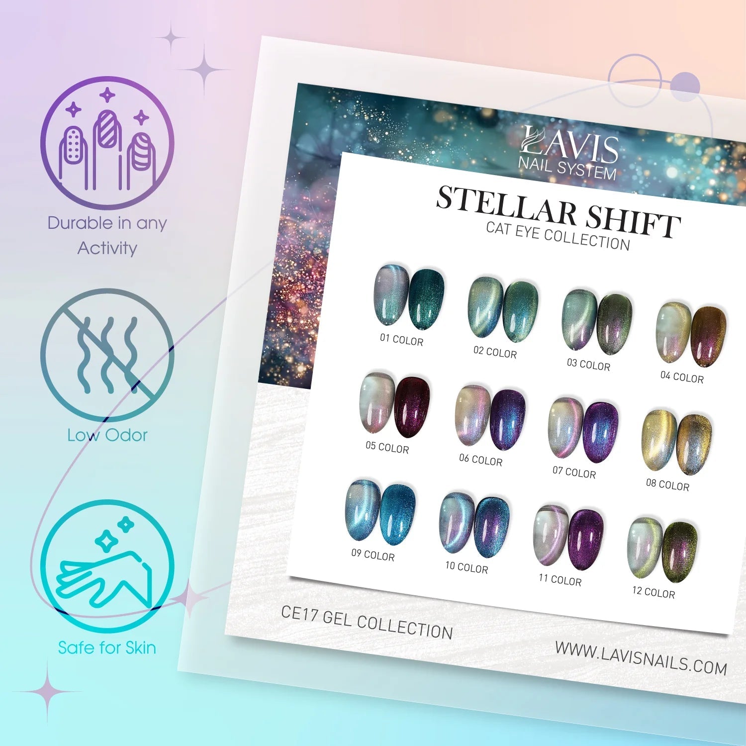 LAVIS Cat Eye Set - Galaxy Edits - DTK Nail Supply