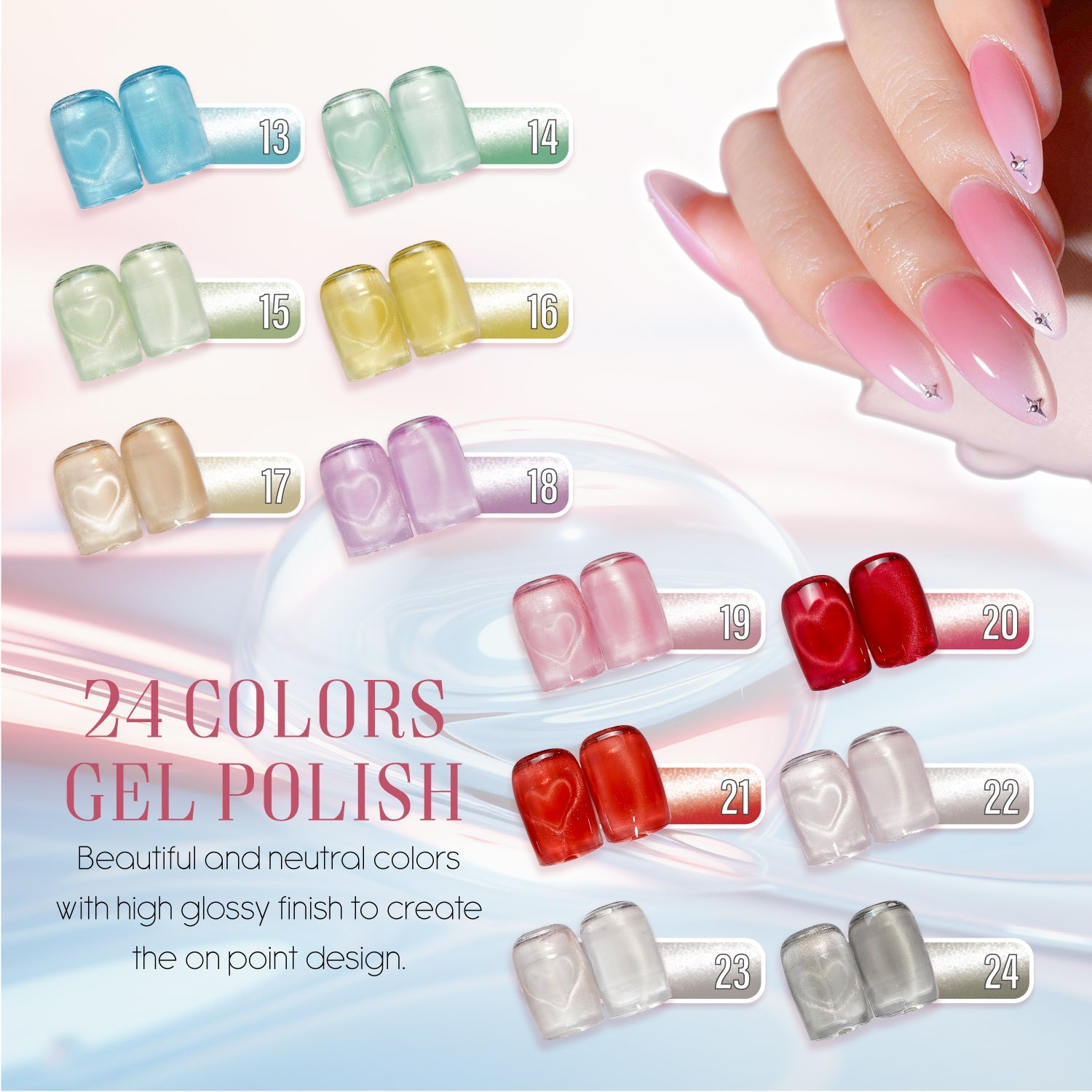 LAVIS Cat Eyes C09 - 10 - Gel Polish 0.5 oz - Morning Dewdrop Collection - DTK Nail Supply