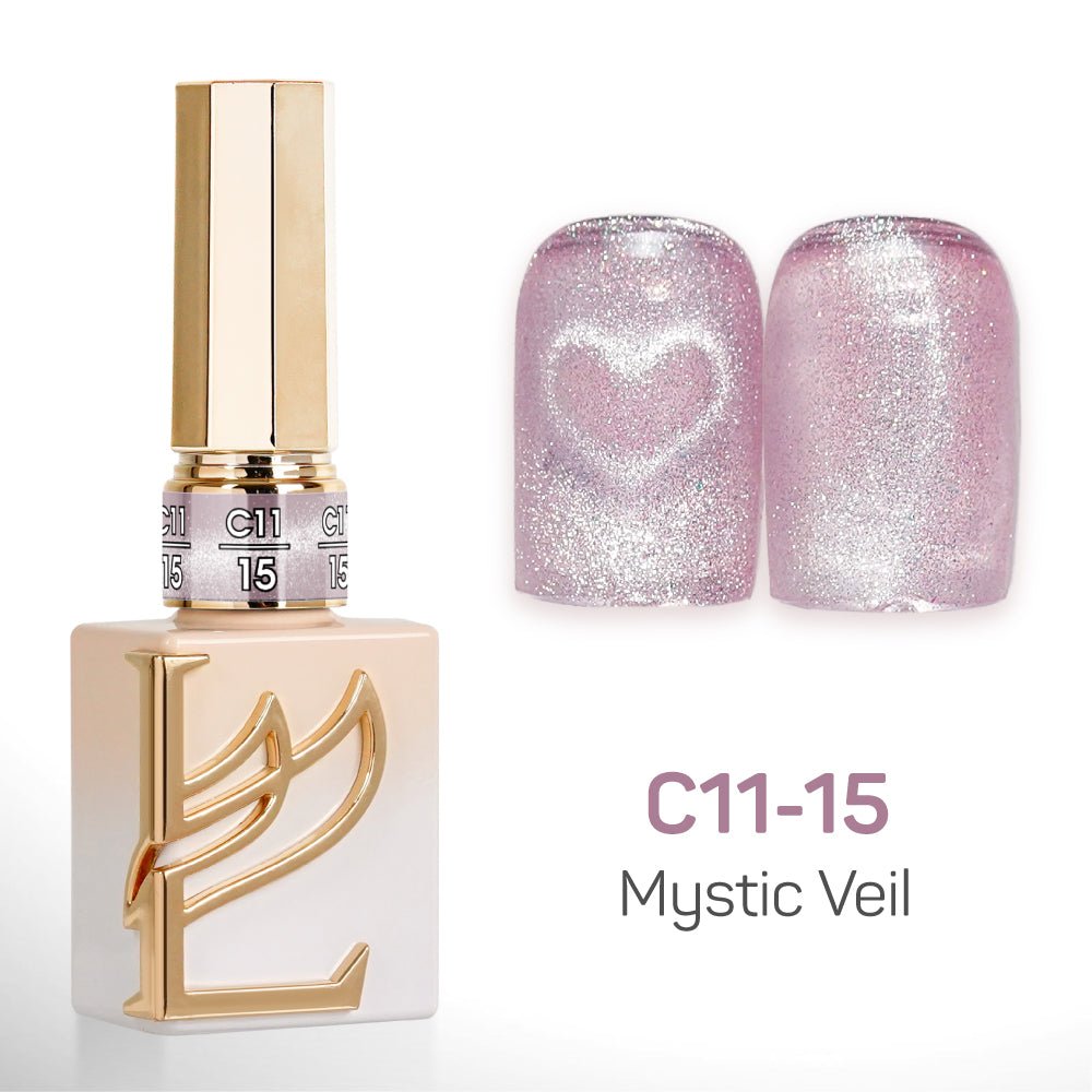 LAVIS Cat Eyes C11 - Set 24 Colors - Gel Polish 0.5 oz - Mystic Veil Collection - DTK Nail Supply