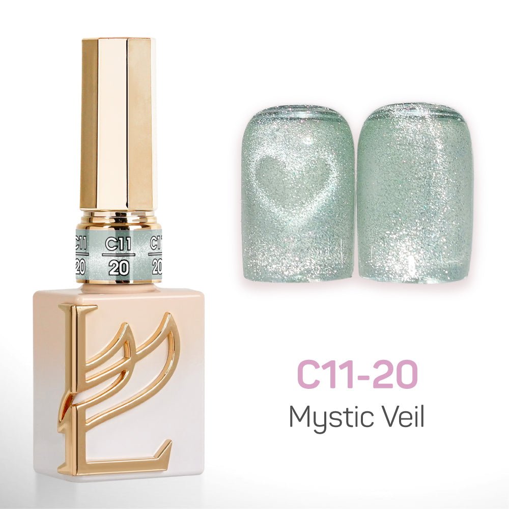 LAVIS Cat Eyes C11 - Set 24 Colors - Gel Polish 0.5 oz - Mystic Veil Collection - DTK Nail Supply