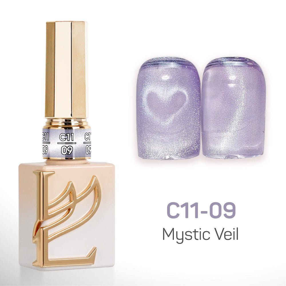 LAVIS Cat Eyes C11 - Set 24 Colors - Gel Polish 0.5 oz - Mystic Veil Collection - DTK Nail Supply