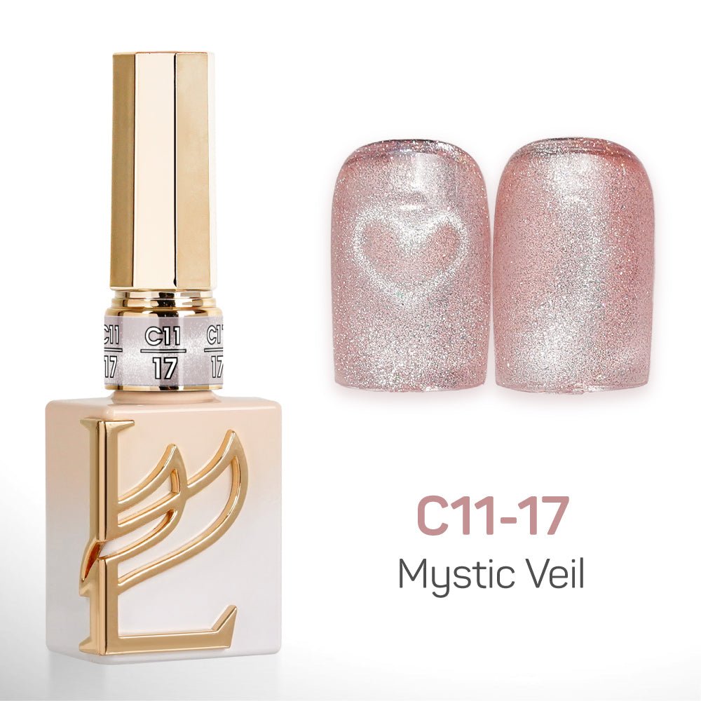 LAVIS Cat Eyes C11 - Set 24 Colors - Gel Polish 0.5 oz - Mystic Veil Collection - DTK Nail Supply