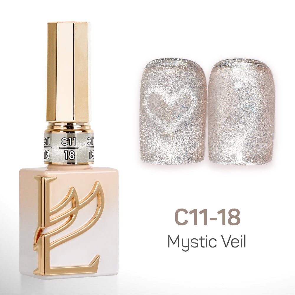 LAVIS Cat Eyes C11 - Set 24 Colors - Gel Polish 0.5 oz - Mystic Veil Collection - DTK Nail Supply