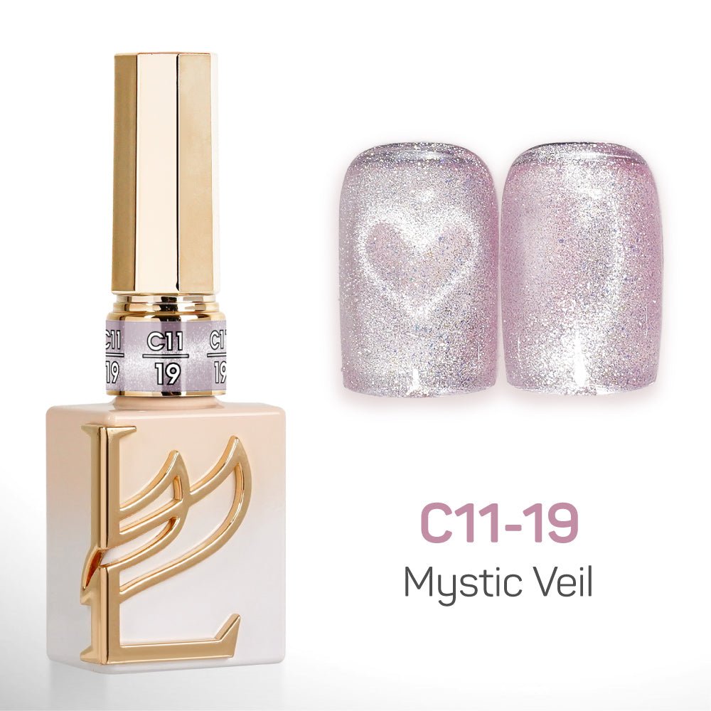 LAVIS Cat Eyes C11 - Set 24 Colors - Gel Polish 0.5 oz - Mystic Veil Collection - DTK Nail Supply