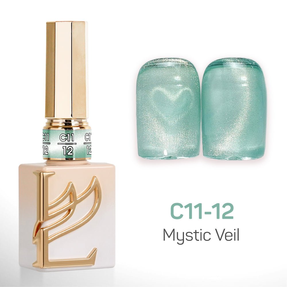 LAVIS Cat Eyes C11 - Set 24 Colors - Gel Polish 0.5 oz - Mystic Veil Collection - DTK Nail Supply