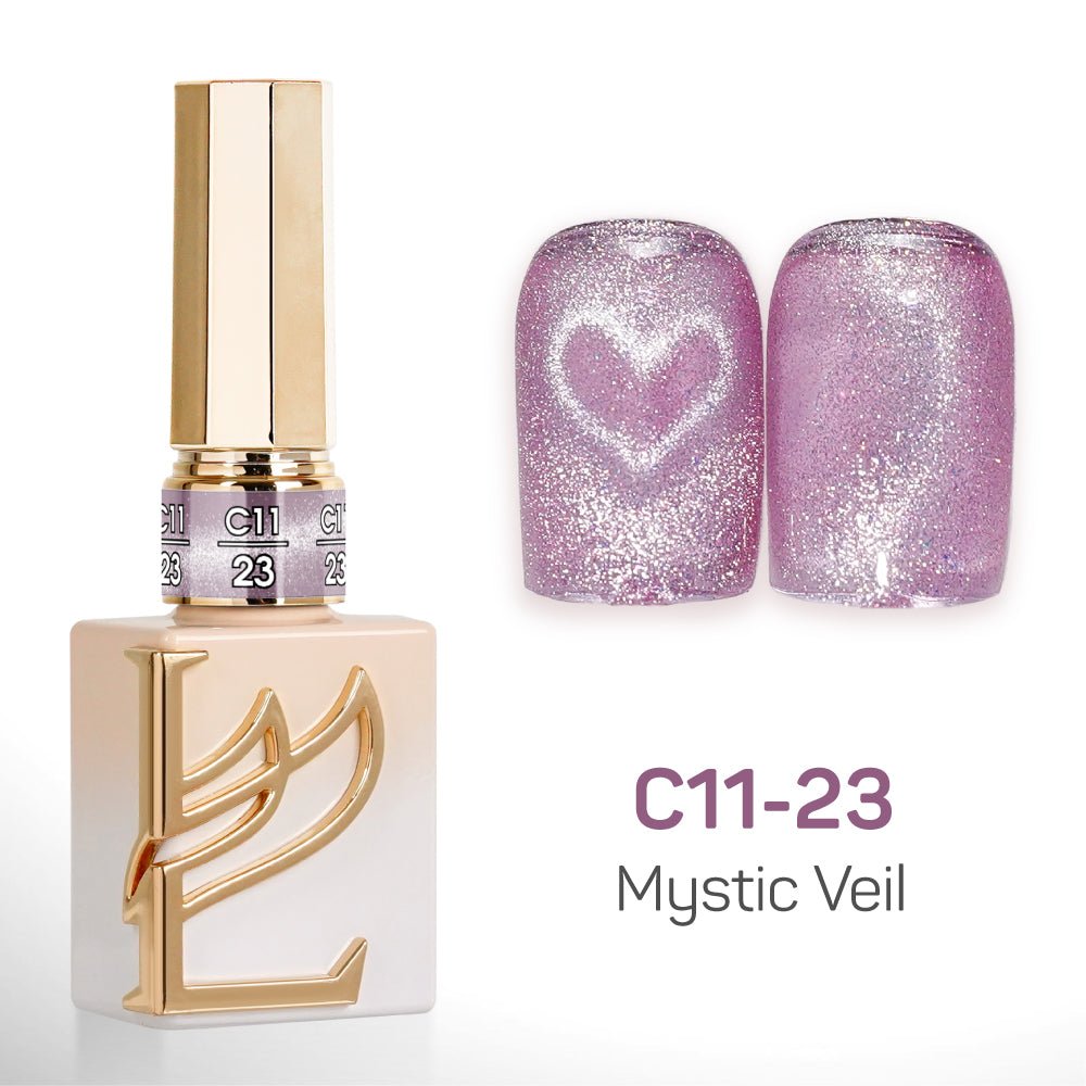 LAVIS Cat Eyes C11 - Set 24 Colors - Gel Polish 0.5 oz - Mystic Veil Collection - DTK Nail Supply