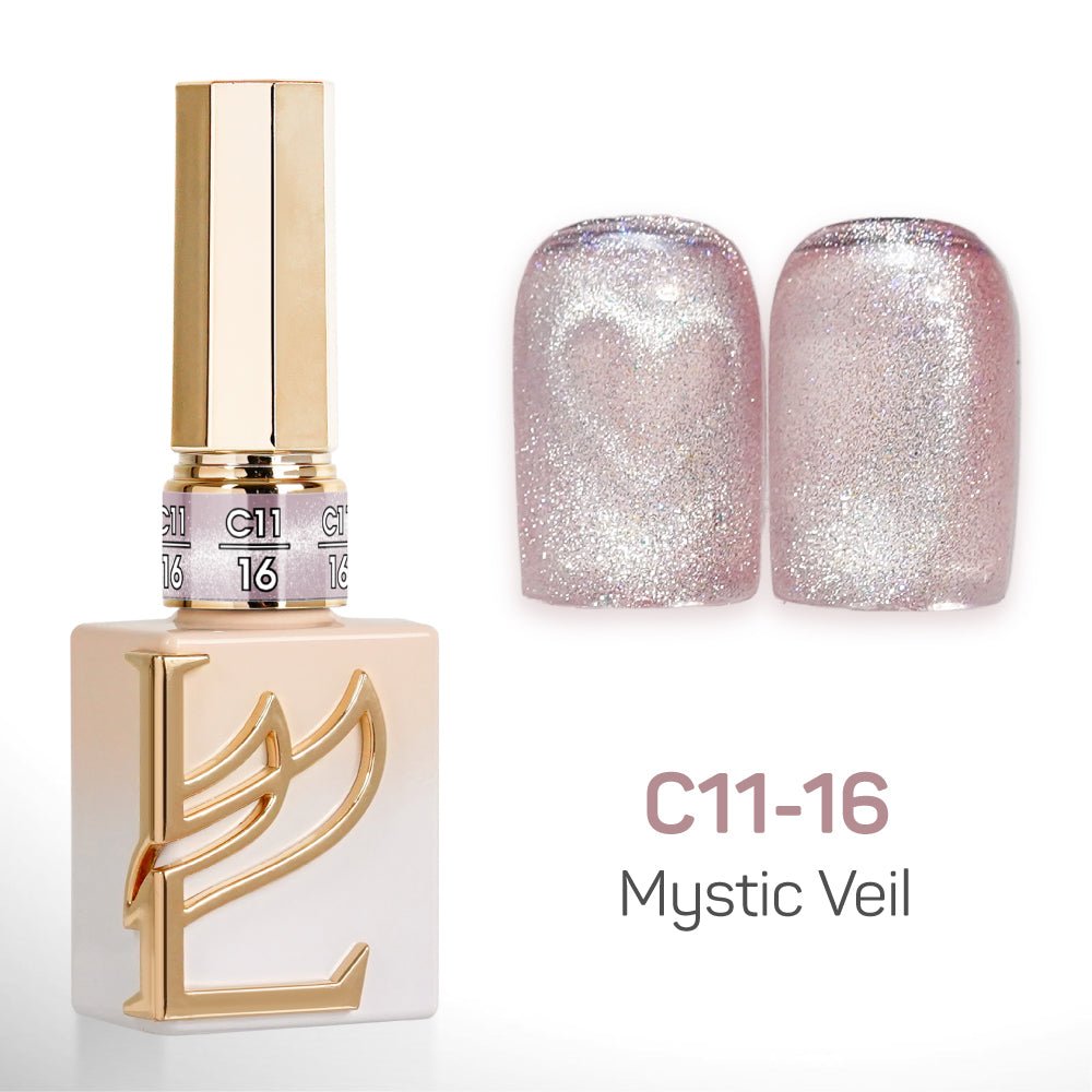 LAVIS Cat Eyes C11 - Set 24 Colors - Gel Polish 0.5 oz - Mystic Veil Collection - DTK Nail Supply