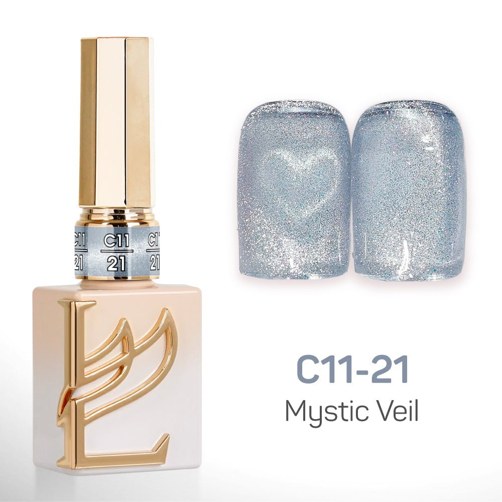 LAVIS Cat Eyes C11 - Set 24 Colors - Gel Polish 0.5 oz - Mystic Veil Collection - DTK Nail Supply