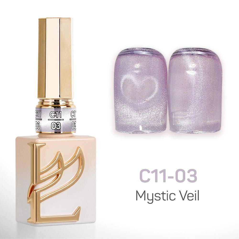 LAVIS Cat Eyes C11 - Set 24 Colors - Gel Polish 0.5 oz - Mystic Veil Collection - DTK Nail Supply