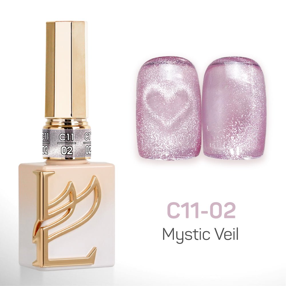 LAVIS Cat Eyes C11 - Set 24 Colors - Gel Polish 0.5 oz - Mystic Veil Collection - DTK Nail Supply