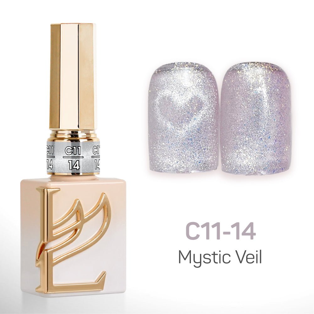 LAVIS Cat Eyes C11 - Set 24 Colors - Gel Polish 0.5 oz - Mystic Veil Collection - DTK Nail Supply