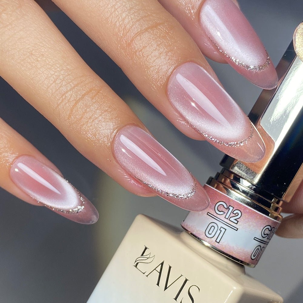 LAVIS Cat Eyes C12 - 01 - Gel Polish 0.5 oz - Candy Quartz Collection - DTK Nail Supply