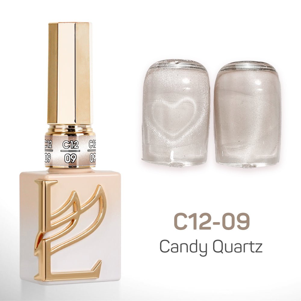 LAVIS Cat Eyes C12 - Set 24 Colors - Gel Polish 0.5 oz - Candy Quartz Collection - DTK Nail Supply