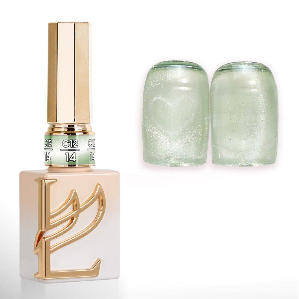 LAVIS Cat Eyes C12 - Set 24 Colors - Gel Polish 0.5 oz - Candy Quartz Collection - DTK Nail Supply