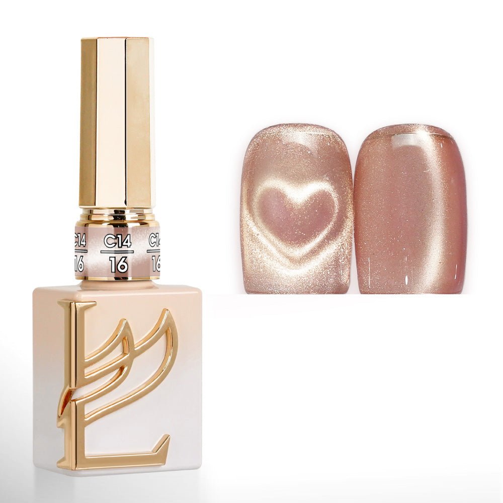 LAVIS Cat Eyes C14 - Set 24 Colors - Gel Polish 0.5 oz - Secret Garden Collection - DTK Nail Supply