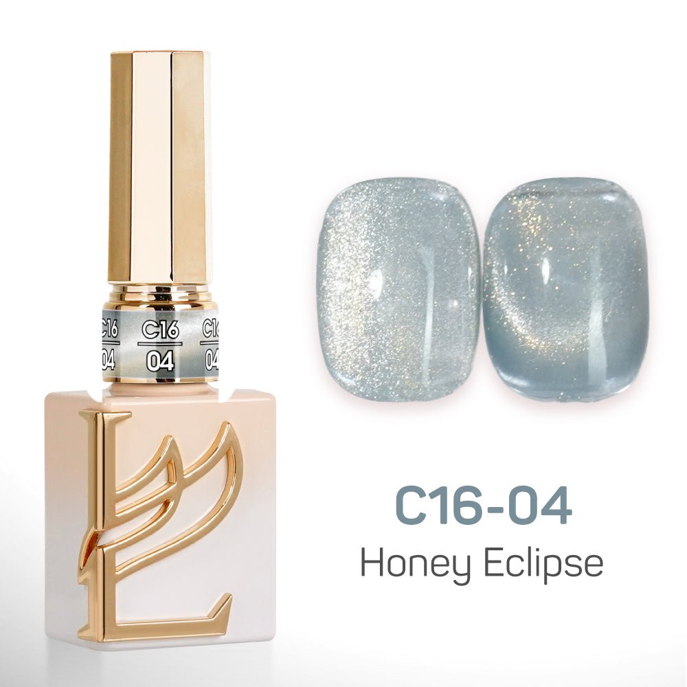 LAVIS Cat Eyes C16 - Set 24 Colors - Gel Polish 0.5 oz - Honey Eclipse Collection - DTK Nail Supply