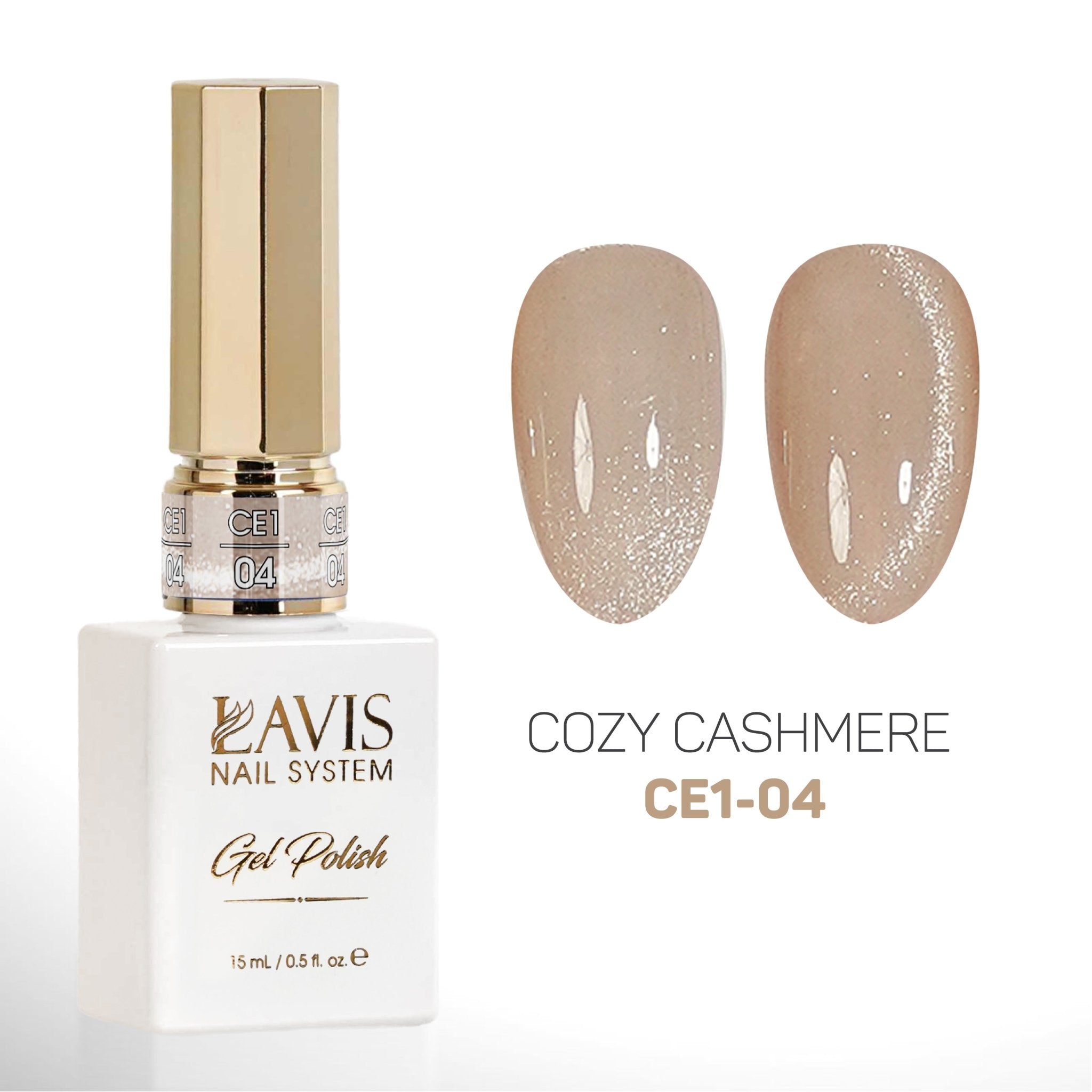 LAVIS Cat Eyes CE1 - 04 - Gel Polish 0.5 oz - Cozy Cashmere Collection - DTK Nail Supply