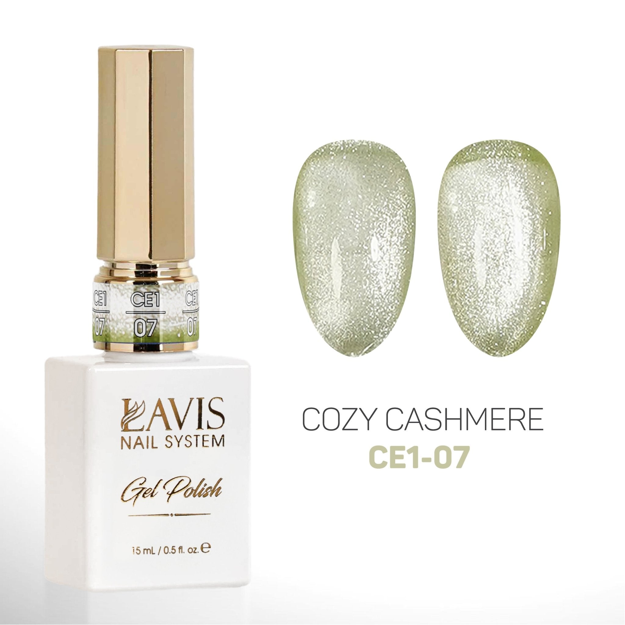 LAVIS Cat Eyes CE1 - 07 - Gel Polish 0.5 oz - Cozy Cashmere Collection - DTK Nail Supply