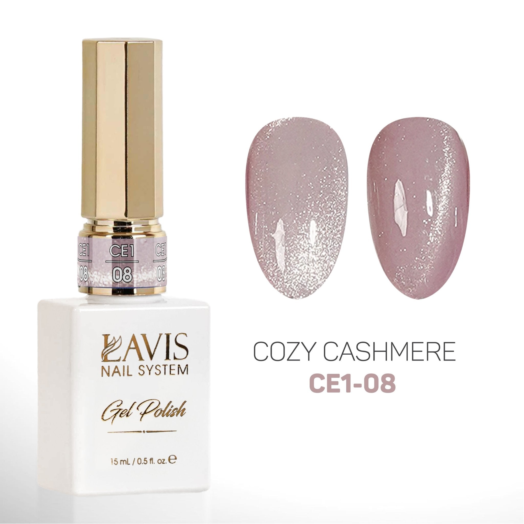 LAVIS Cat Eyes CE1 - 08 - Gel Polish 0.5 oz - Cozy Cashmere Collection - DTK Nail Supply