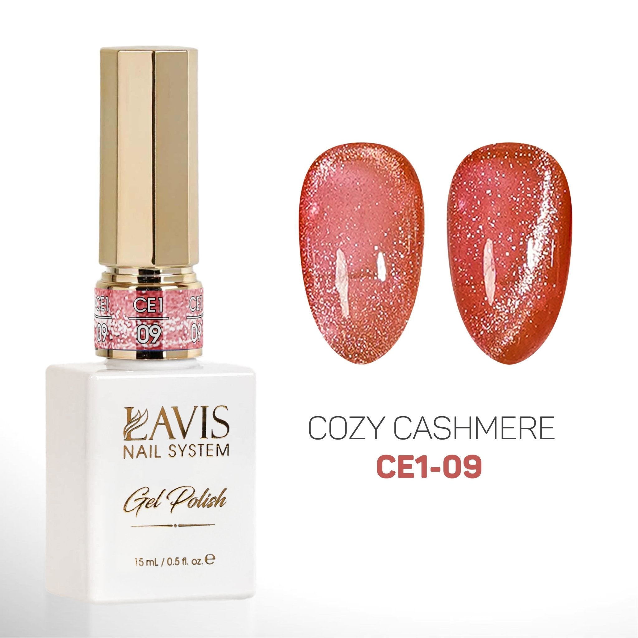 LAVIS Cat Eyes CE1 - 09 - Gel Polish 0.5 oz - Cozy Cashmere Collection - DTK Nail Supply