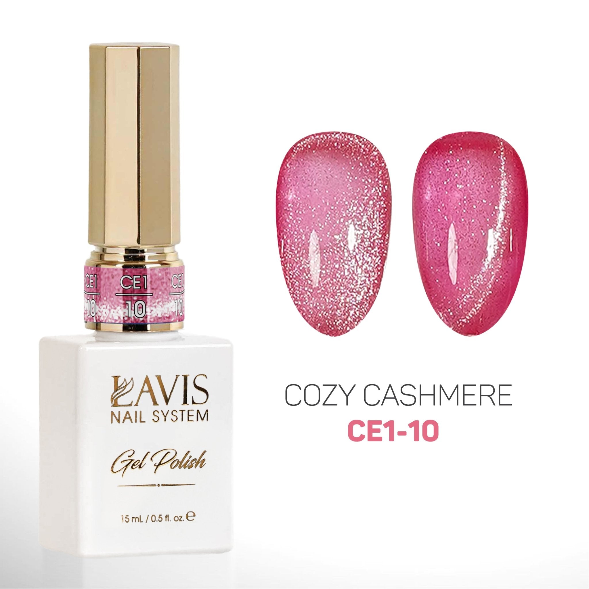 LAVIS Cat Eyes CE1 - 10 - Gel Polish 0.5 oz - Cozy Cashmere Collection - DTK Nail Supply