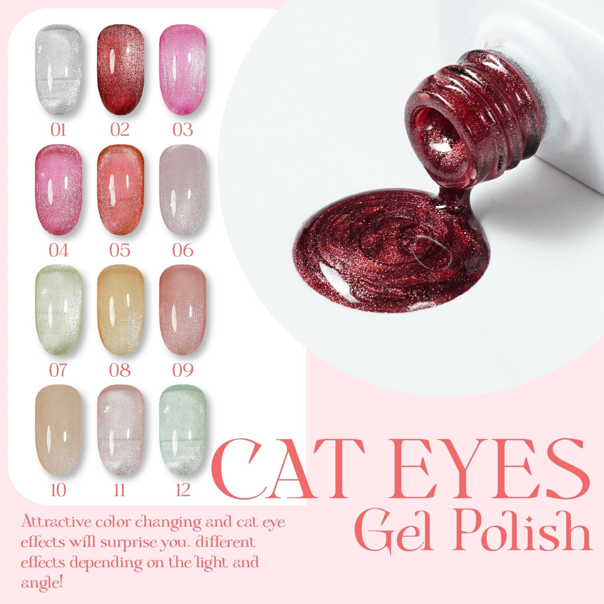 LAVIS Cat Eyes CE1 - Gel Polish 0.5 oz - Cozy Cashmere Collection - DTK Nail Supply