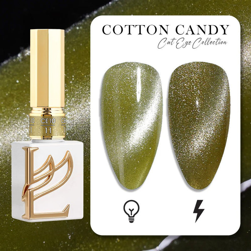 LAVIS Cat Eyes CE10 - 11 (Ver1) - Gel Polish 0.5 oz - Cotton Candy Collection - DTK Nail Supply