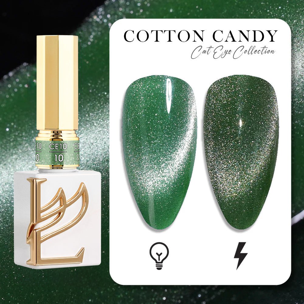 LAVIS Cat Eyes CE10 - Set 12 (Ver1) - Gel Polish 0.5 oz - Cotton Candy Collection - DTK Nail Supply