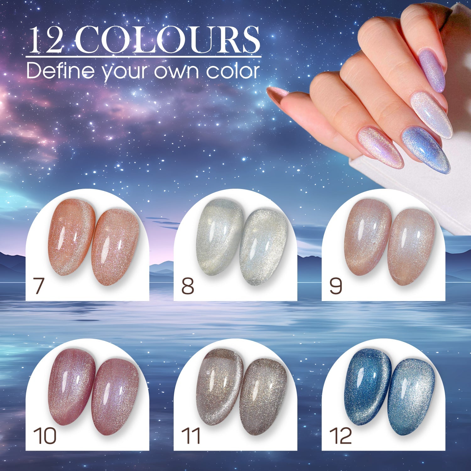 LAVIS Cat Eyes CE11 - 01 - Gel Polish 0.5 oz - Enchanted Spell Collection - DTK Nail Supply