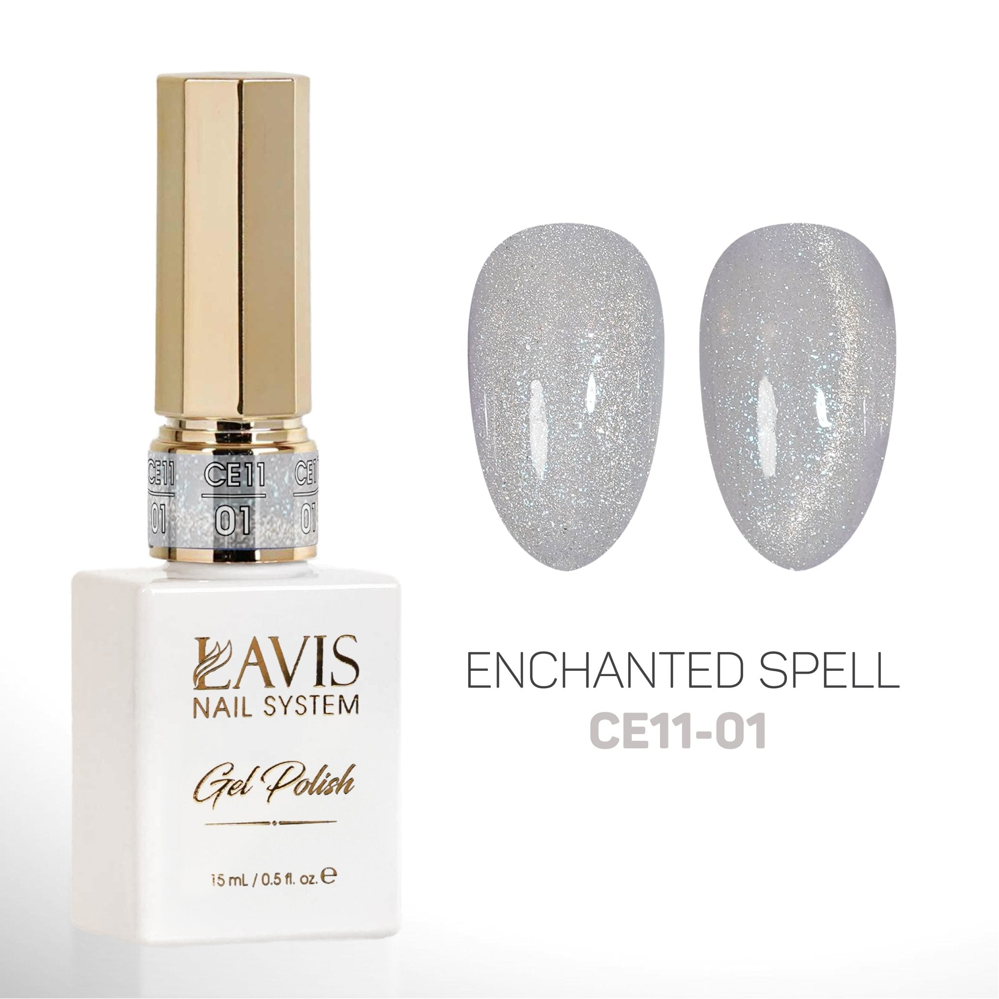 LAVIS 9D Cat Eyes CE11 - 01 - Gel Polish 0.5 oz - Enchanted Spell Collection