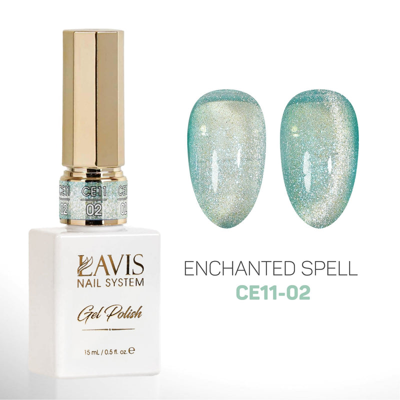 LAVIS Cat Eyes CE11 - 02 - Gel Polish 0.5 oz - Enchanted Spell Collection - DTK Nail Supply