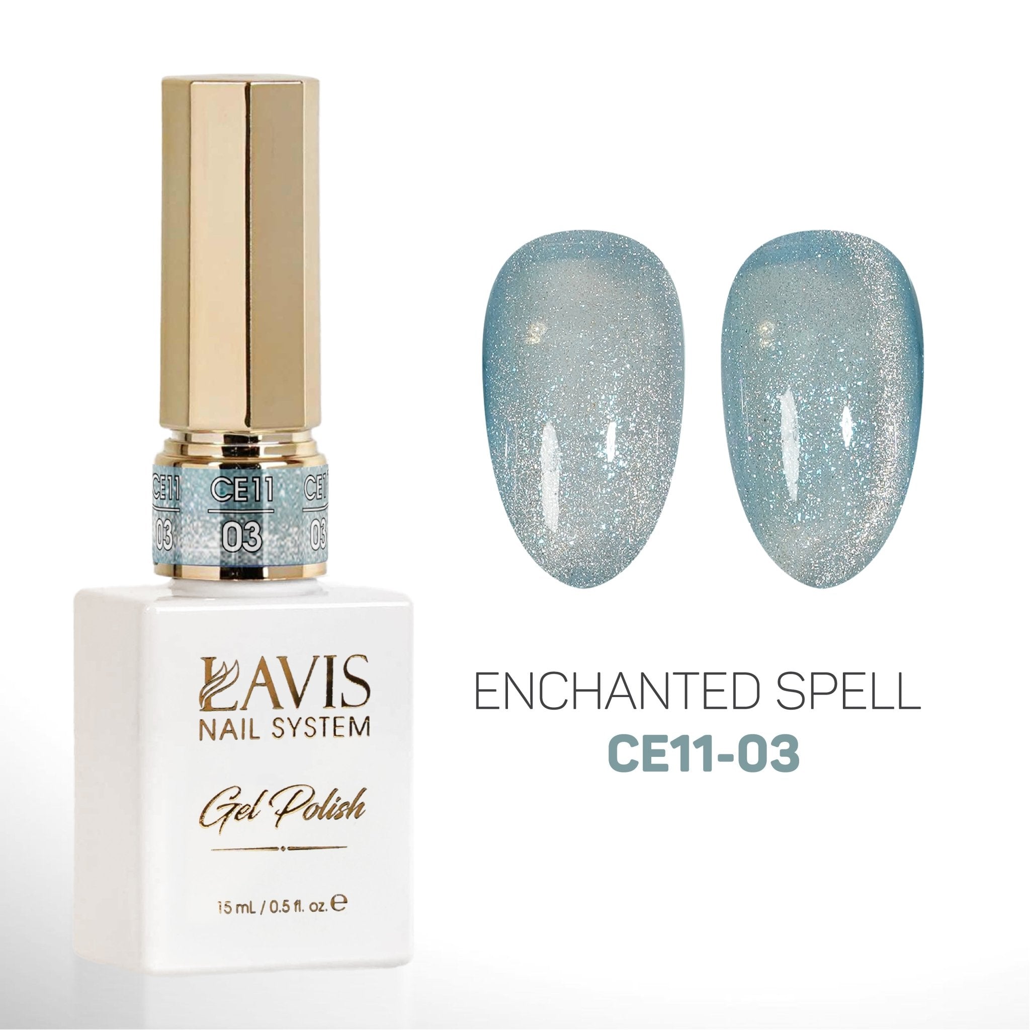 LAVIS Cat Eyes CE11 - 03 - Gel Polish 0.5 oz - Enchanted Spell Collection - DTK Nail Supply