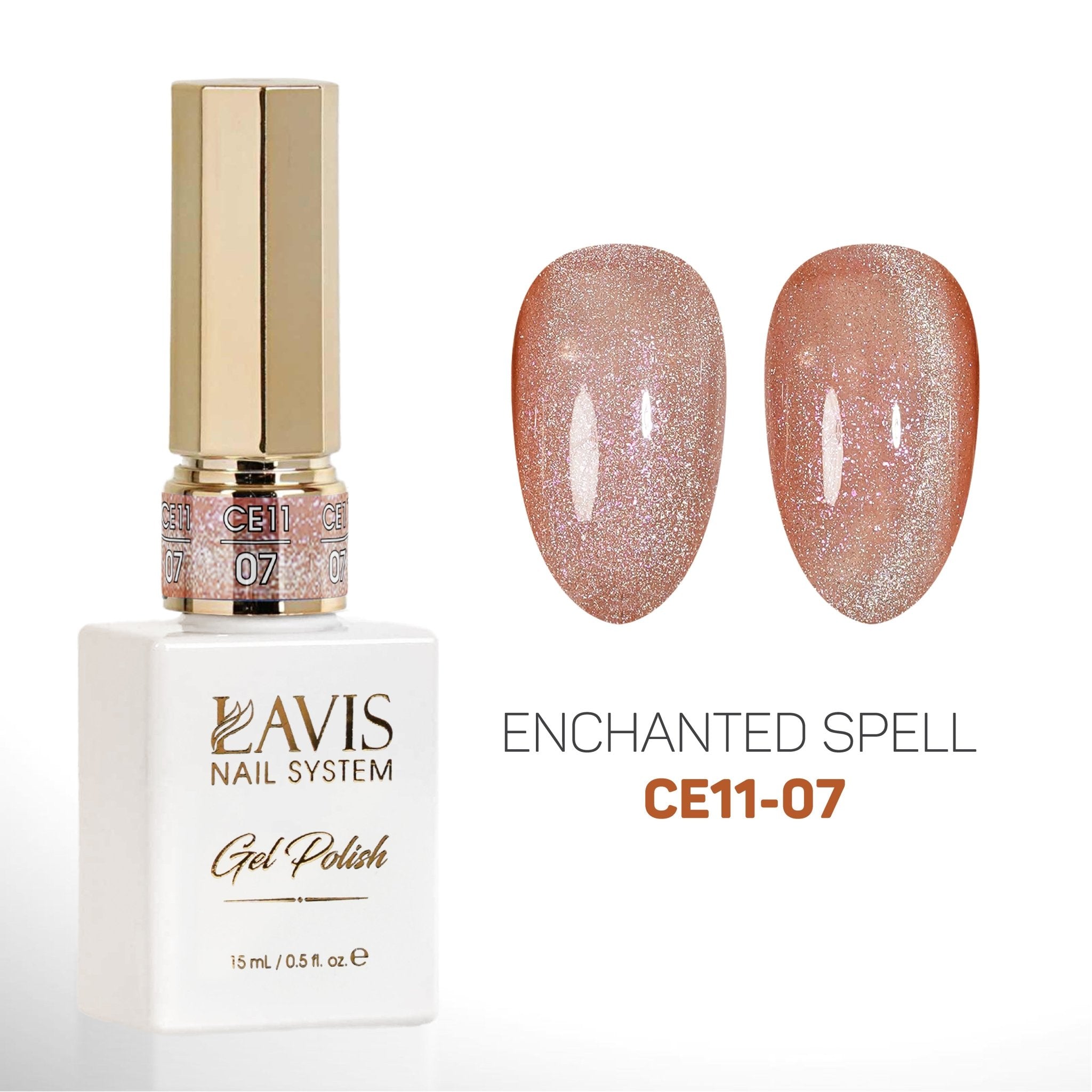 LAVIS Cat Eyes CE11 - 07 - Gel Polish 0.5 oz - Enchanted Spell Collection - DTK Nail Supply