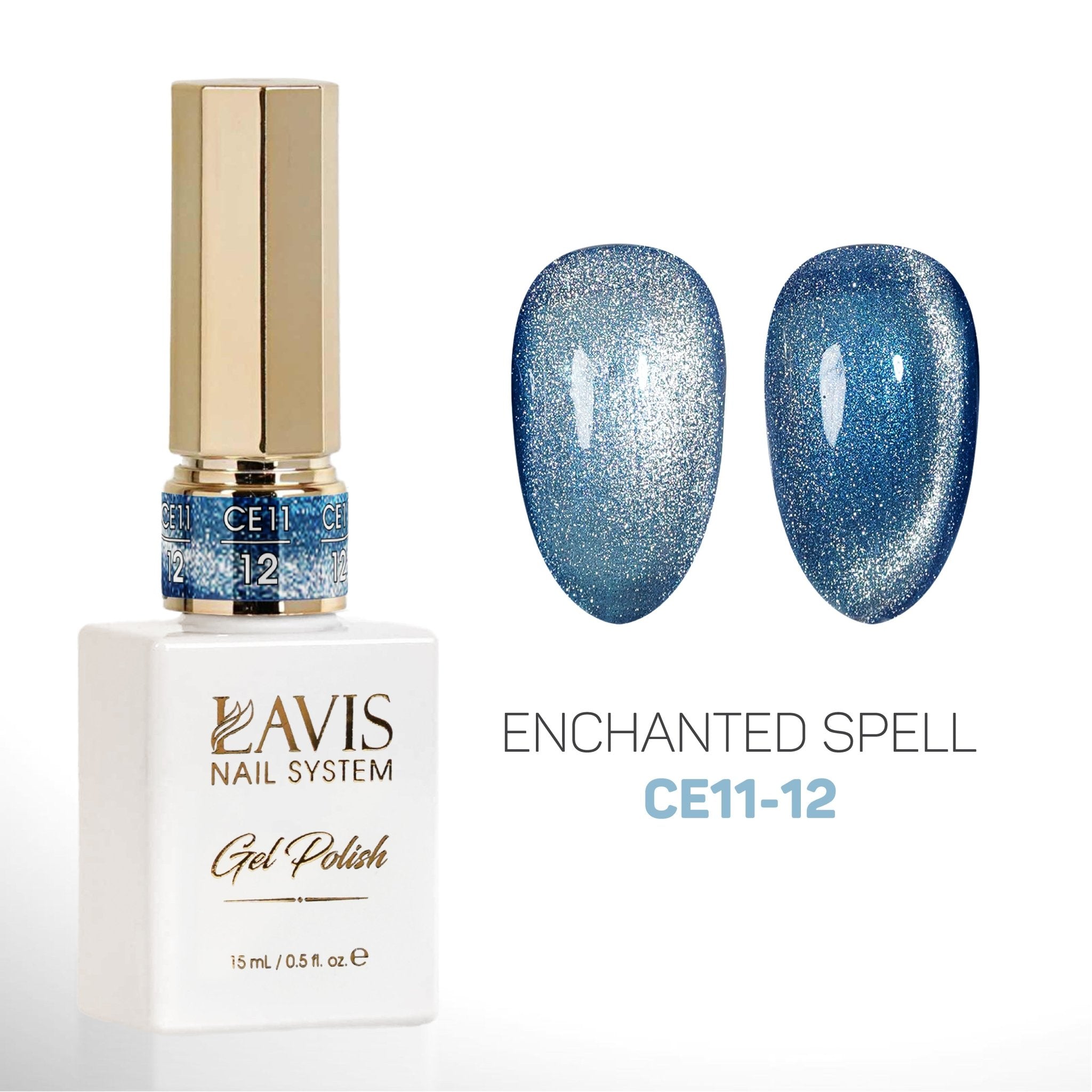 LAVIS Cat Eyes CE11 - 12 - Gel Polish 0.5 oz - Enchanted Spell Collection - DTK Nail Supply