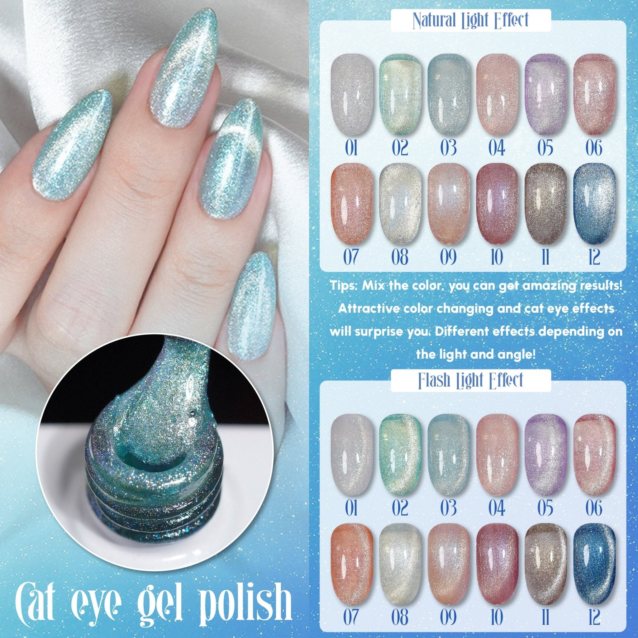 LAVIS Cat Eyes CE11 - Gel Polish 0.5oz - Enchanted Spell Collection - DTK Nail Supply