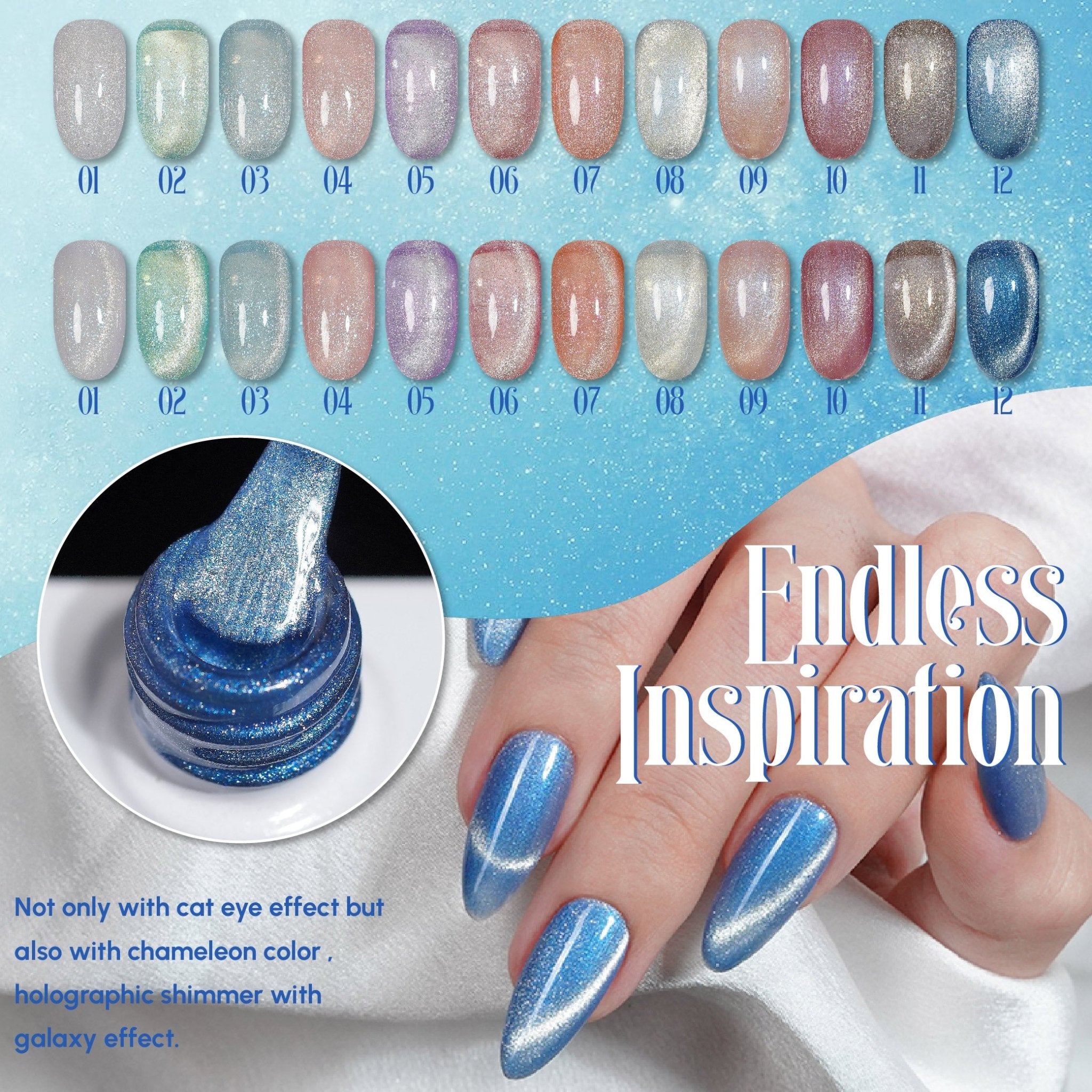 LAVIS Cat Eyes CE11 - Gel Polish 0.5oz - Enchanted Spell Collection - DTK Nail Supply