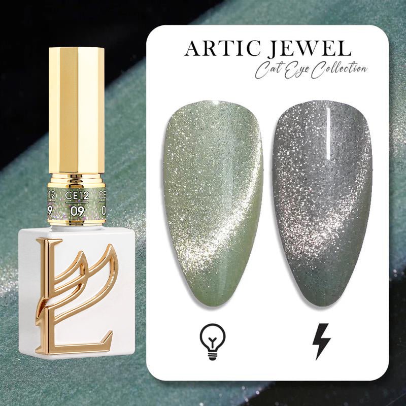 LAVIS Cat Eyes CE12 - 09 (Ver1) - Gel Polish 0.5 oz - Artic Jewel Collection - DTK Nail Supply