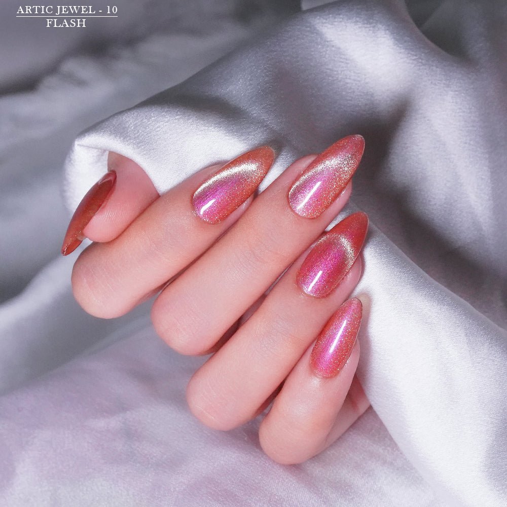 Lavis Cat Eyes CE12 - Set 12 Colors - Gel Polish 0.5 oz - Artic Jewel Collection V2 - DTK Nail Supply