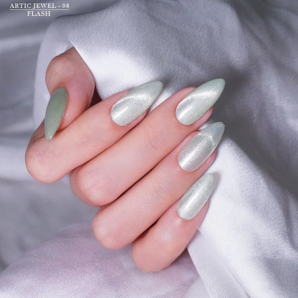 Lavis Cat Eyes CE12 - Set 12 Colors - Gel Polish 0.5 oz - Artic Jewel Collection V2 - DTK Nail Supply