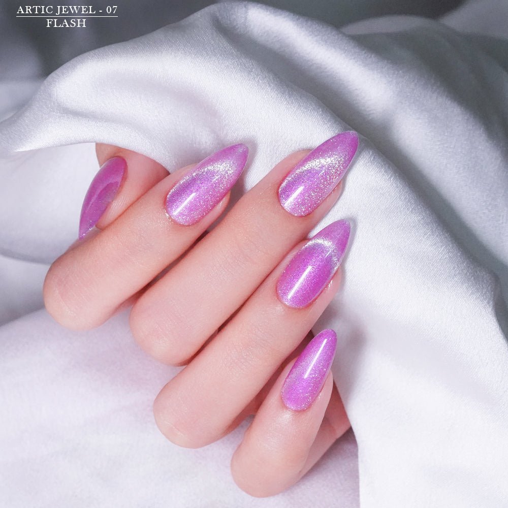 Lavis Cat Eyes CE12 - Set 12 Colors - Gel Polish 0.5 oz - Artic Jewel Collection V2 - DTK Nail Supply