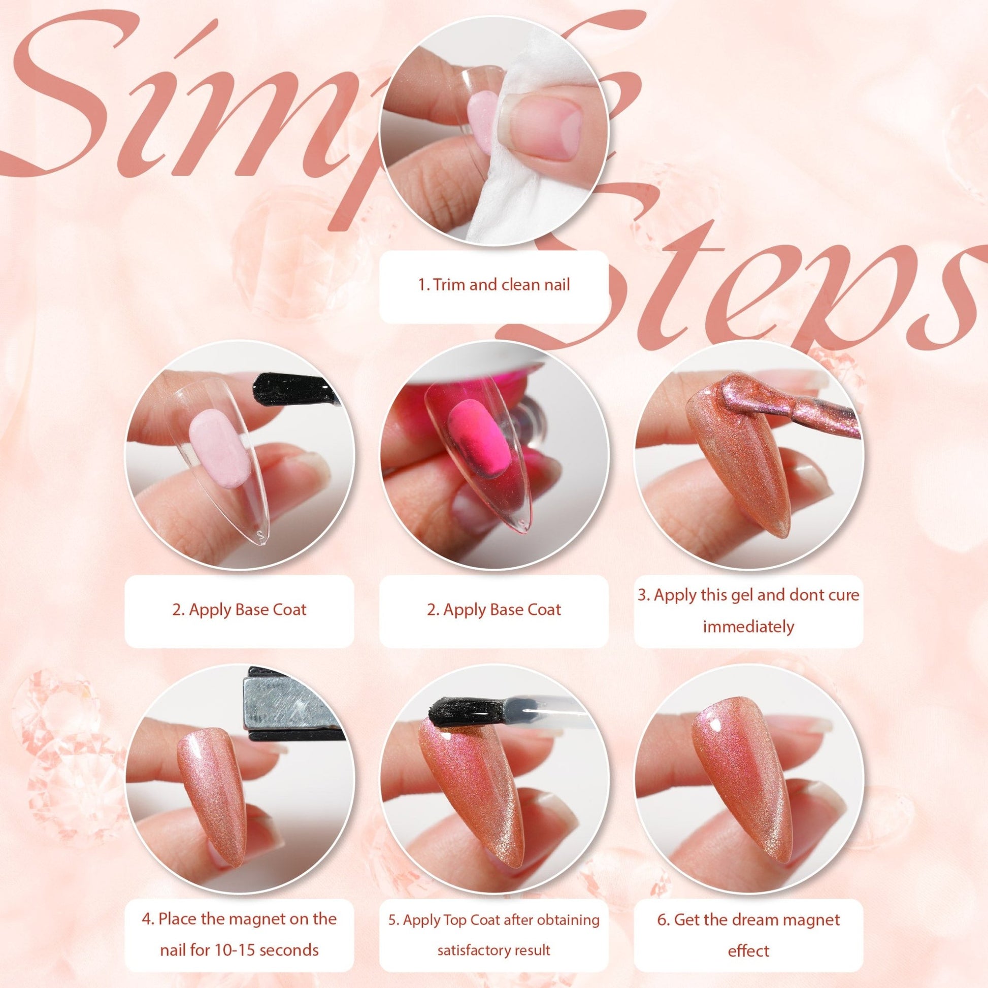 Lavis Cat Eyes CE12 (Ver2) - Set 12 Colors - Gel Polish 0.5 oz - Crimson Frost Collection - DTK Nail Supply