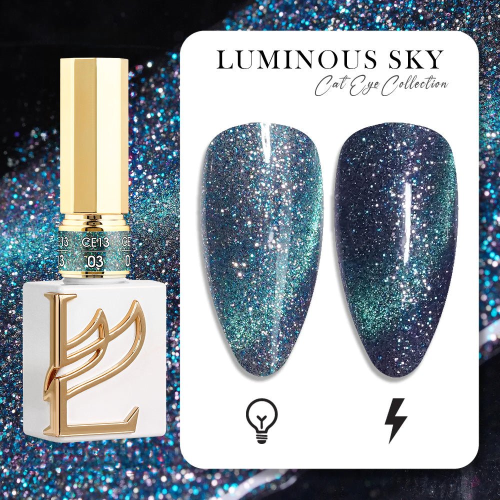 LAVIS Cat Eyes CE13 - 03 - Gel Polish 0.5 oz - Luminous Sky Collection - DTK Nail Supply