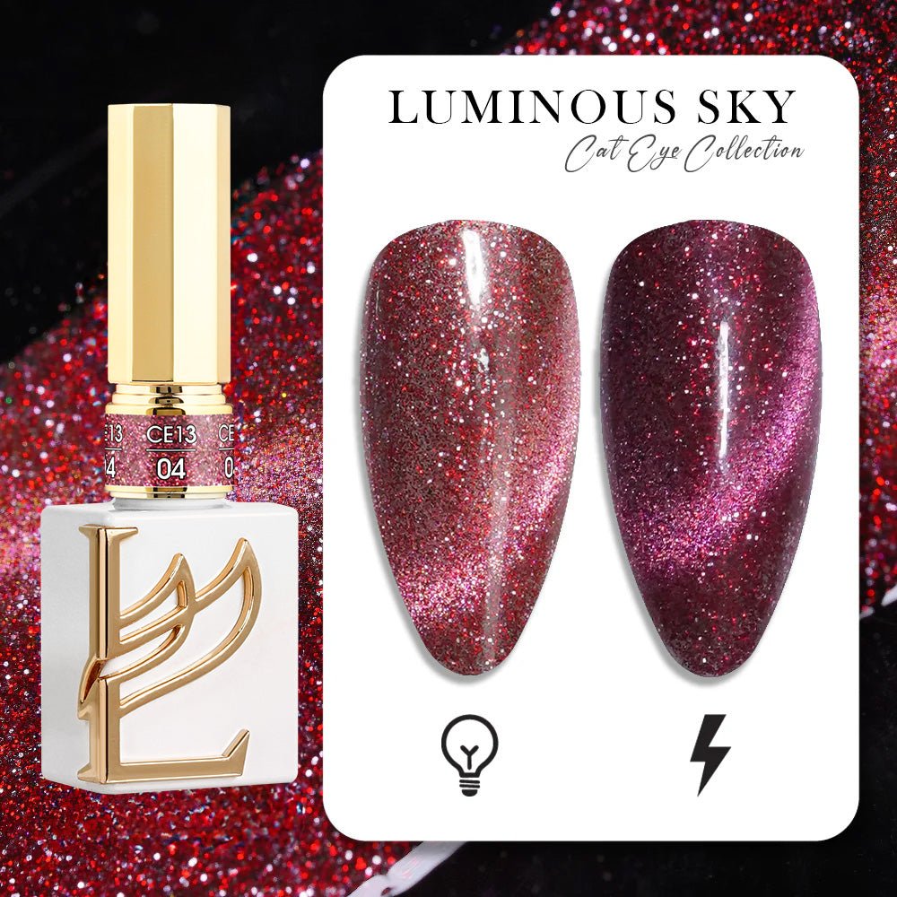 LAVIS Cat Eyes CE13 - 04 - Gel Polish 0.5 oz - Luminous Sky Collection - DTK Nail Supply
